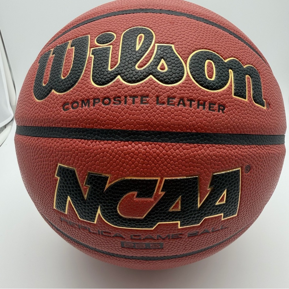 Wilson Official NCAA Composite Leather Solution Replica Game Basketball 28.5"